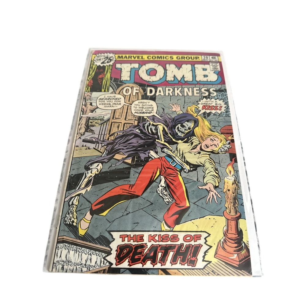 VTG- Tomb of Darkness #20 May 1974 Marvel Bronze Age "The Kiss of Death!" - Picture 1 of 13